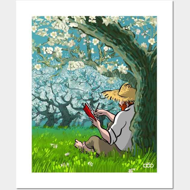 Almond Blossoms Wall Art by javalidesign